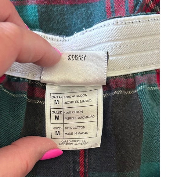 90s Disney Store Eeyore Medium Plaid Boxer Shorts Pajama Sleepwear Loungewear - Picture 5 of 6
